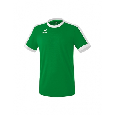 Erima Sport T-shirt Jersey Retro Star (100% Polyester) emerald green/white Men